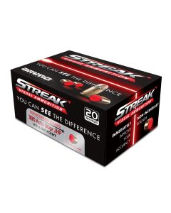 Ammo Inc STREAK Defense .380 ACP Handgun Ammo - 90 Grain | JHP | Red