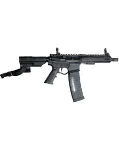 ATI ALPHA MAXX AR Pistol - Black | 5.56NATO | 7.5" barrel | 7" M-LOK Polymer Handguard | Flip-up sights | 60rd mag | Rear Blade