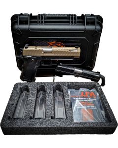 LFA Apollo 11 Combo Kit - 9mm | FDE 5" and Black 4.15" Slides | 1x17rd Mag | Hard Case