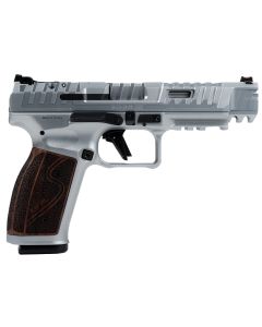 CANIK SFx RIVAL-S Pistol - Chrome | 9mm | 5" Barrel | 2 - 18rd Mag |Rosewood Grips | Steel Frame