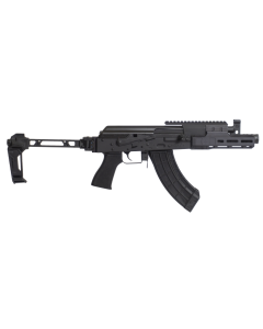 Century Arms Draco Tactical Pistol - Black | 7.62X39 | 7.5" | 30RD Mag | SI Folding Brace | Linear Compensator | Integrated Picatinny Rail