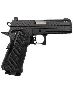 LFA Apollo 11 Compact Pistol - 9mm | Black |Aluminum Grip | 4.1" Ported | 1x17rd Mag