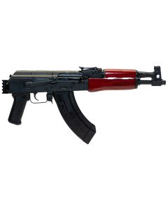 Century Arms Romanian Draco Stamped AK-47 Pistol - Black | 7.62x39 | 12.25" Barrel | Red Wood Handguard