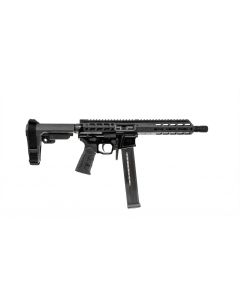 Wraithworks WARMP45 Radial Delay Side-charging AR Pistol - Black | .45ACP | 8" Barrel | 7" M-LOK Rail | SBA3 Brace | Accepts UMP-45 Mags