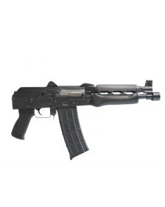 Zastava ZPAP85 AK-47 Pistol BULGED TRUNNION 1.5MM RECEIVER - Stained Wood Handguard | 5.56NATO | 10" Chrome Lined Barrel