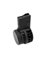 F5 MFG AR-15 .223/5.56 Skeletonized 50 Round Drum Magazine - Black | Chevron Pattern