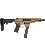 CMMG Banshee MkGs Pistol - FDE | 9mm | 5" Barrel | 4" M-LOK Handguard | SBA3 Arm Brace