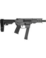 CMMG Banshee MkGs Pistol - Tungsten | 9mm | 5" Barrel | 4" M-LOK Handguard | SBA3 Arm Brace