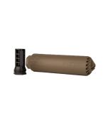 Huxwrx FLOW 762 Ti Suppressor + Muzzle Break - FDE