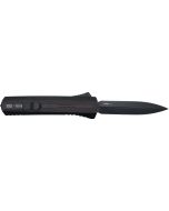 Zastava A7 OTF Knife - Tactical Black Wood | S35VN Dagger Blade