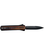 Zastava A7 OTF Knife - American Walnut Wood | S35VN Spear Point Blade