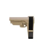 SB Tactical SBA3 Pistol Stabilizing Brace - FDE | Mil-Spec Carbine Buffer Compatible