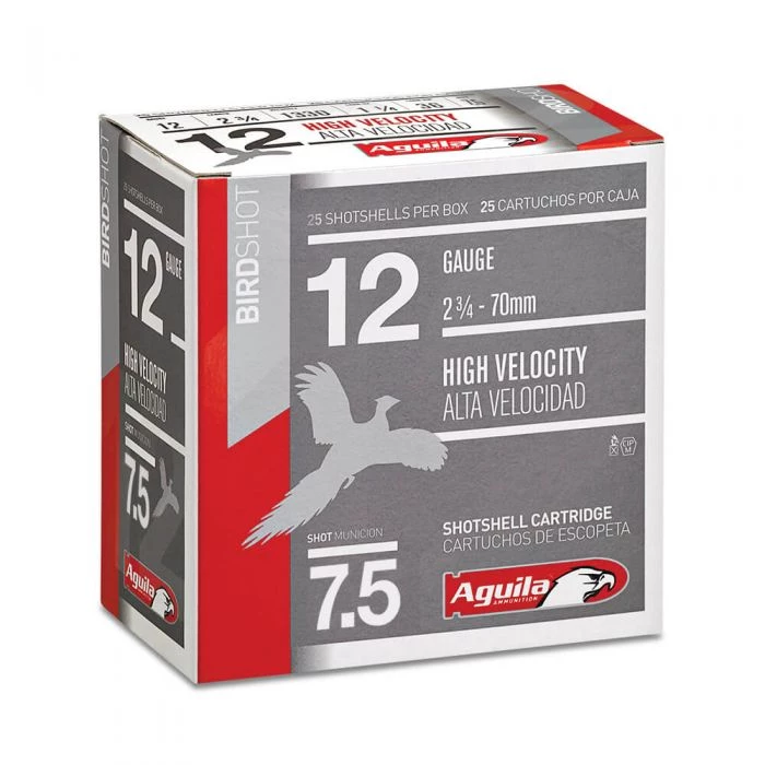 Aguila Ammunition 12ga Birdshot 2.75 inch Shotgun Shells - #7.5