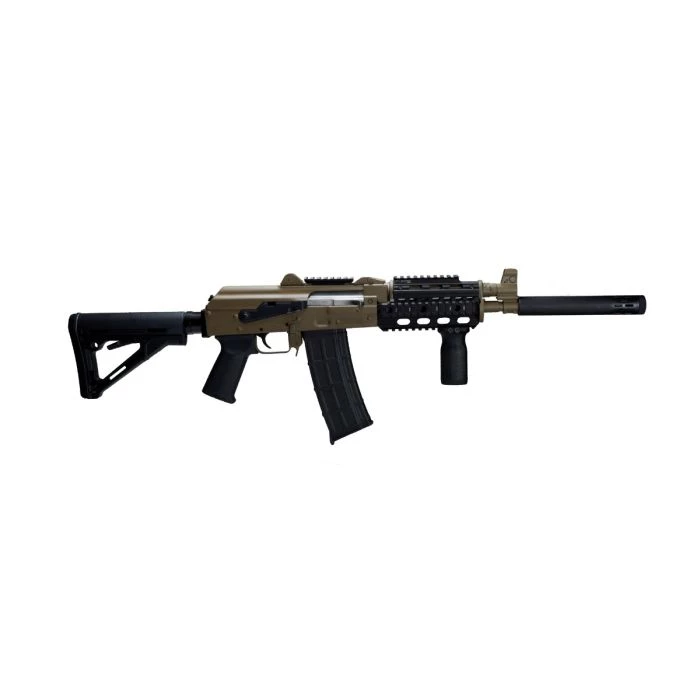 ZPAP85 AK Rifle 5.56x45 FDE Cerakote with night brake, quad rail