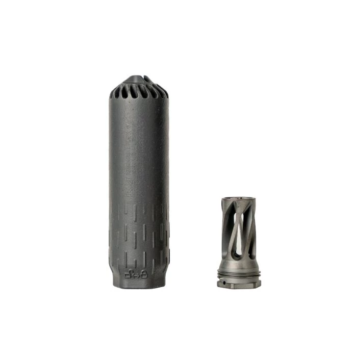 Huxwrx FLOW 6K Suppressor + Flash Hider - Black | 2nd Amendment