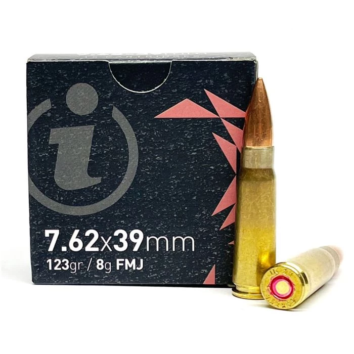 Igman 7.62x39 Rifle Ammo - 123 Grain | FMJ | 2nd Amendment Wholesale