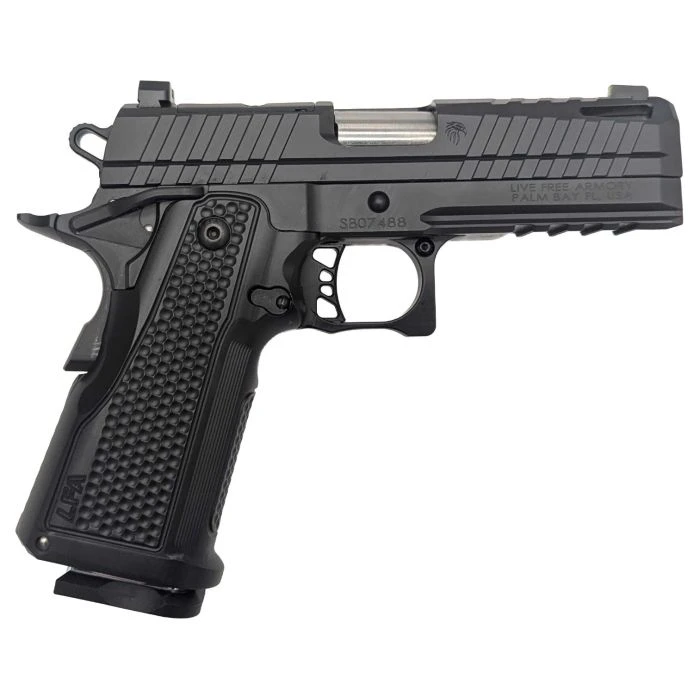 LFA Apollo 11 Compact Pistol - 9mm | Black |Aluminum Grip | 4.1